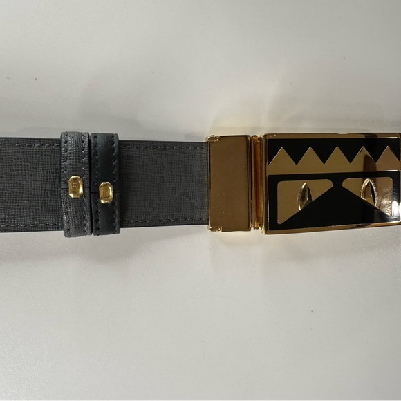 💥FENDI -  MONSTER EYES REVERSIBLE BELT - 41'' - Picture 17 of 17